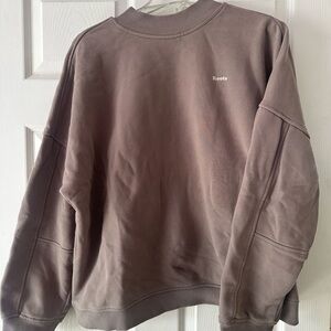Roots Crewneck Sweatshirt in Mauve Taupe